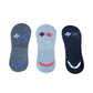 Fully Men And Women Anti Slip No Show Loafer Socks (Set Of 3 Pair, Random Colors)