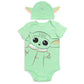 Star Wars The Child Newborn Baby Boys Cosplay Bodysuit And Hat Set 6-9 Months
