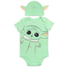 Star Wars The Child Newborn Baby Boys Cosplay Bodysuit And Hat Set 6-9 Months