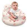 Inflatable Baby Seat with Tray, Blow up Infant Chair for Babies 3 Months and up, Comfortable Baby Floor Seats for Sitting Up, Bu