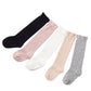 Epeius 5 Pair Pack Baby Girls Boys Uniform Knee High Socks Tube Ruffled Stockings Infants And Toddlers For 6-12 Months,Black Whi