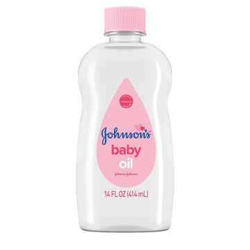 Johnson'S Baby Oil, Pure Mineral Oil To Help Prevent Moisture Loss For Baby, Kids & Adults, Gentle & Soothing Baby Massage Oil F