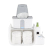 Ubbi Tabletop Diaper Caddy, Diaper Storage, Caddy Organizer, Stores Baby Diapers, Wipes & Baby Accessories, White