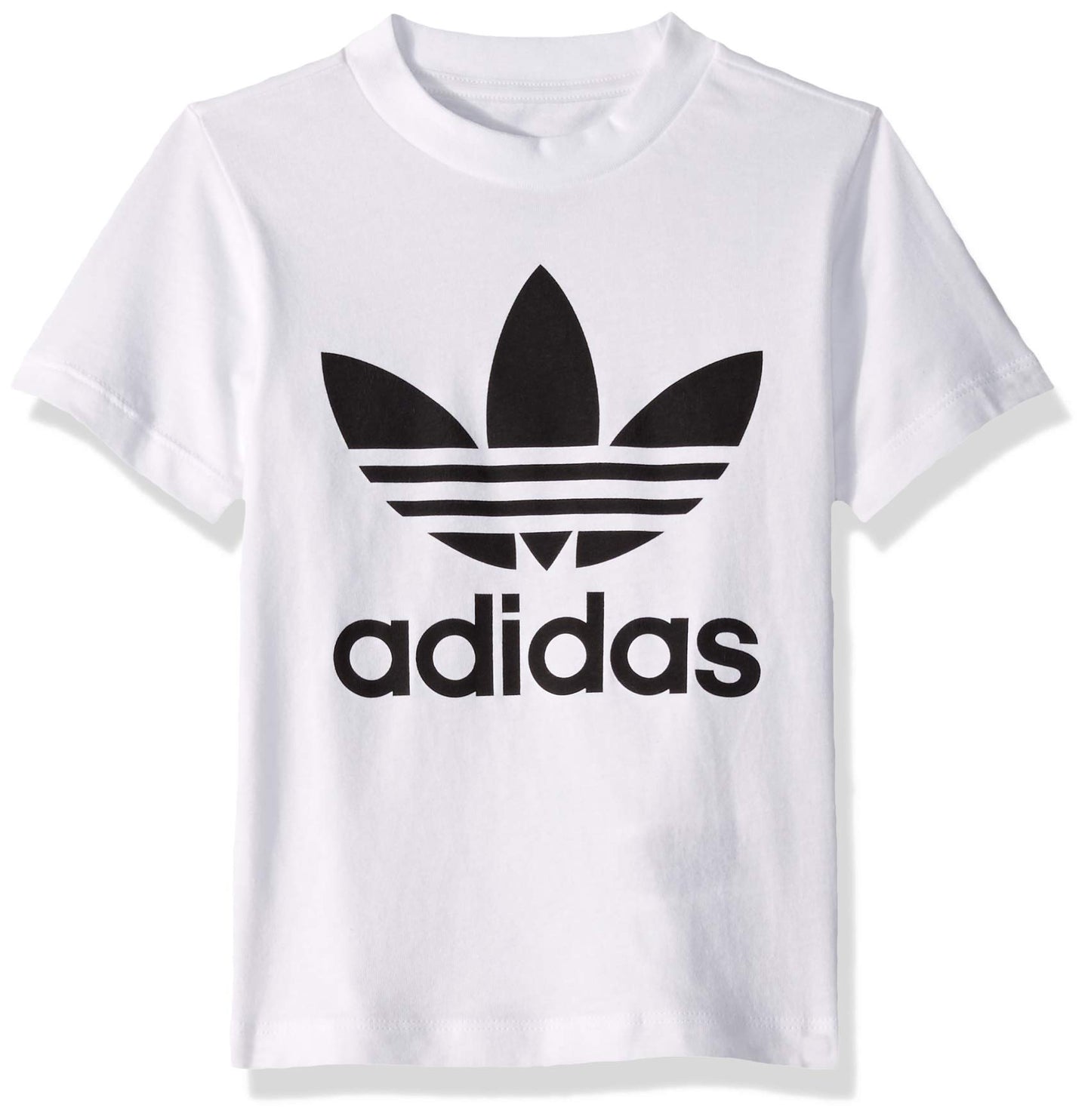 Adidas Originals Baby Boys Trefoil Tee, White/Black, 3M