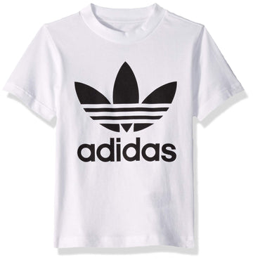 Adidas Originals Baby Boys Trefoil Tee, White/Black, 3M