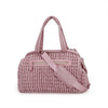 Diaper Quiltde Tote Large Mommy Maternity Bag Stroller Bag Upgrade Multi-Function with Adjustable Shoulder Strap (Pink 1)