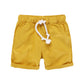 Hileelang Baby Boys ' Shorts 2-Pack Chino Short Summer Cotton Casual Pants With Pockets Yellow Green 2T