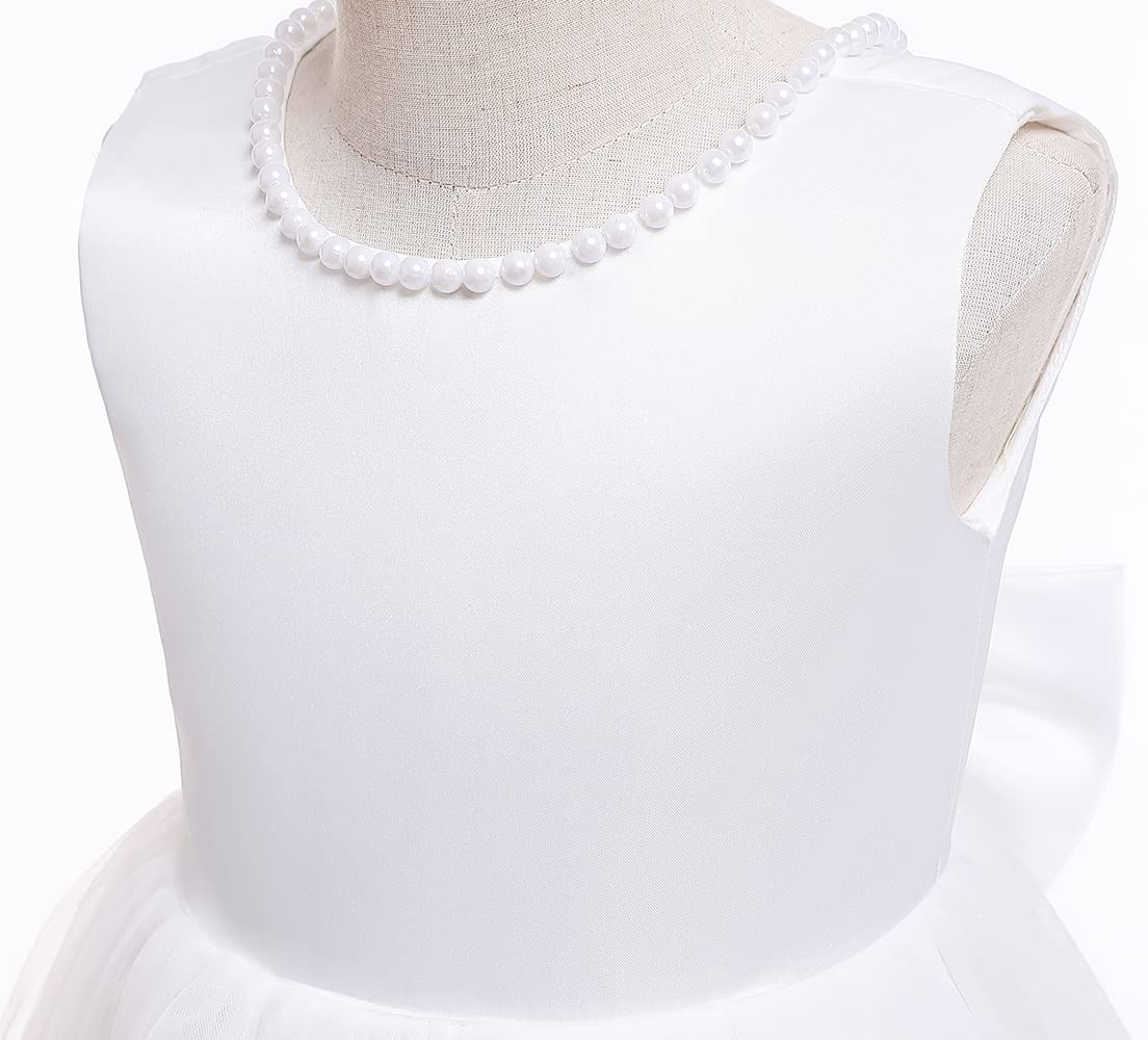 Jup'Elle Toddler Girl Tutu Dresses Wedding Birthday Party Flower Girls Baby Princess Dress Floor Length Size 6T