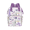 Personalized Diaper Bag Backpack for Women, Custom Name Nursing Mommy Daypack, Diaper Bag for Boys Girls, New Mom Gifts (Butterf