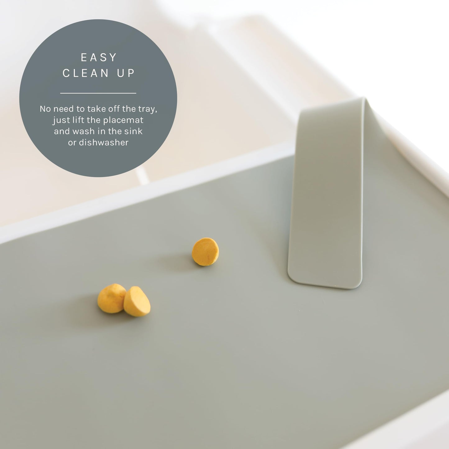 Yeah Baby Goods Placemats Compatible W/Antilop High Chair (Desert Sage) - Slip-Resistant & Food-Grade Silicone High Chair Mat Fo