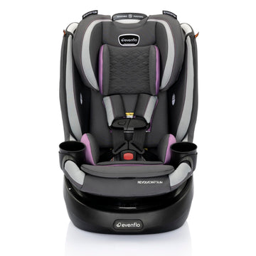 Evenflo Revolve360 Slim 2-In-1 Rotational Car Seat With Quick Clean Cover (Sutton Purple)
