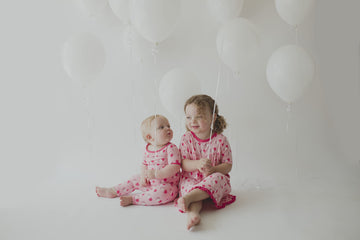 Kickee Happy Birthday Pajama Set, Short Sleeve, Long Pants, Snug Fit Pajamas (Lotus Birthday - 2T)