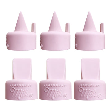 Legendairy Milk Duckbill Valves With Pull Tab - Compatible With Spectra - Pack Of 6