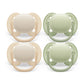 Philips Avent Ultra Soft Pacifier - 4 X Soft And Flexible Baby Pacifiers For Babies Aged 0-6 Months, Bpa Free With Sterilizer Ca