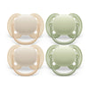 Philips Avent Ultra Soft Pacifier - 4 X Soft And Flexible Baby Pacifiers For Babies Aged 0-6 Months, Bpa Free With Sterilizer Ca