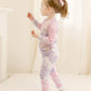 Vaenait Baby Kids Junior 100% Cotton Sleepwear Pajamas 2Pcs Set Tiedye-Bluepurple-250 M