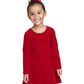 The Children'S Place Baby Girls The Children'S Place And Toddler Long Sleeve Fashion Skater Dresses Casual Dress, Classic Red Ve