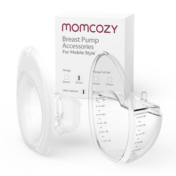 Momcozy Mobile Style | M6 Flange 27mm & Milk Collector, Original Mobile Style | M6 Breast Pump Replacement Accessories
