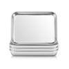 E-Far Stainless Steel Kids Plates, 4 Pieces Small Metal Dinner Dish Set For Kids Toddler Child, 9.4    X 7.3    X 1   , Non-Toxi