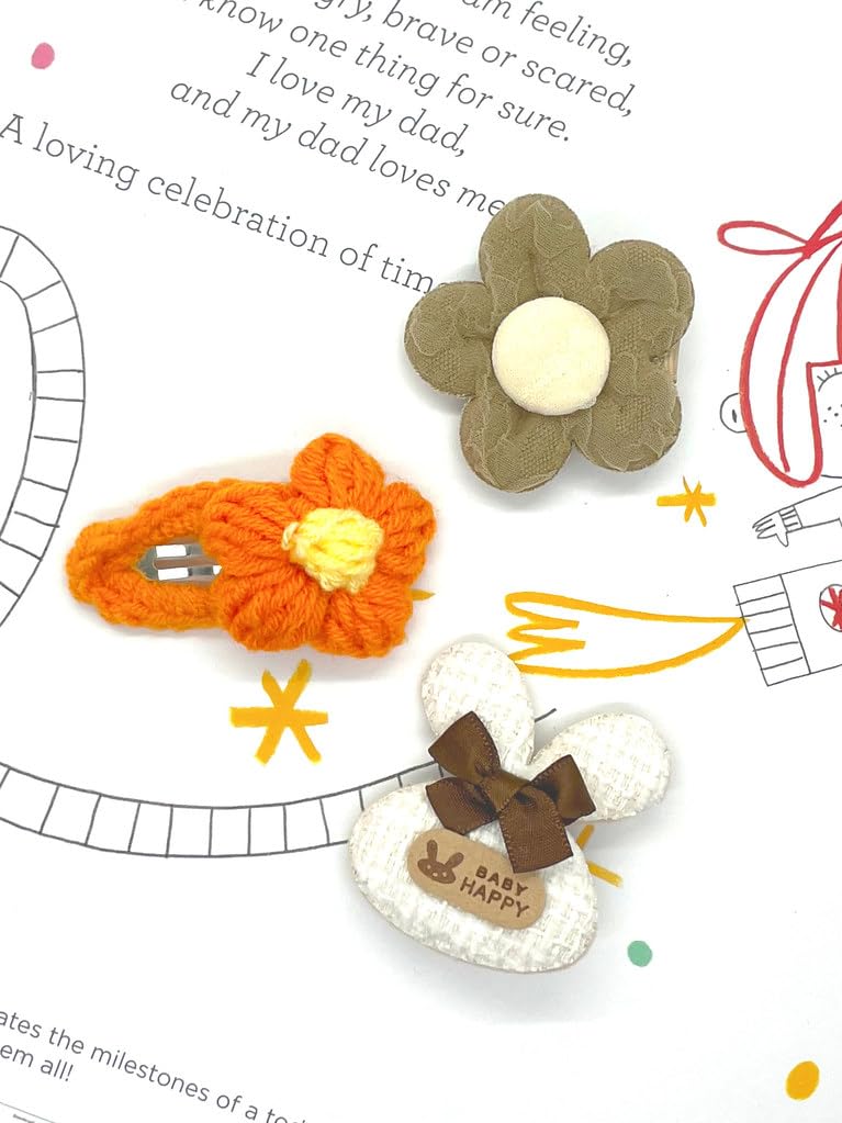 Hair Clips For Girls 16 Pcs No Slip Assorted Barrettes For Kids Bows Orange Brown Cute Hair Accessories For Little Girls Teens T