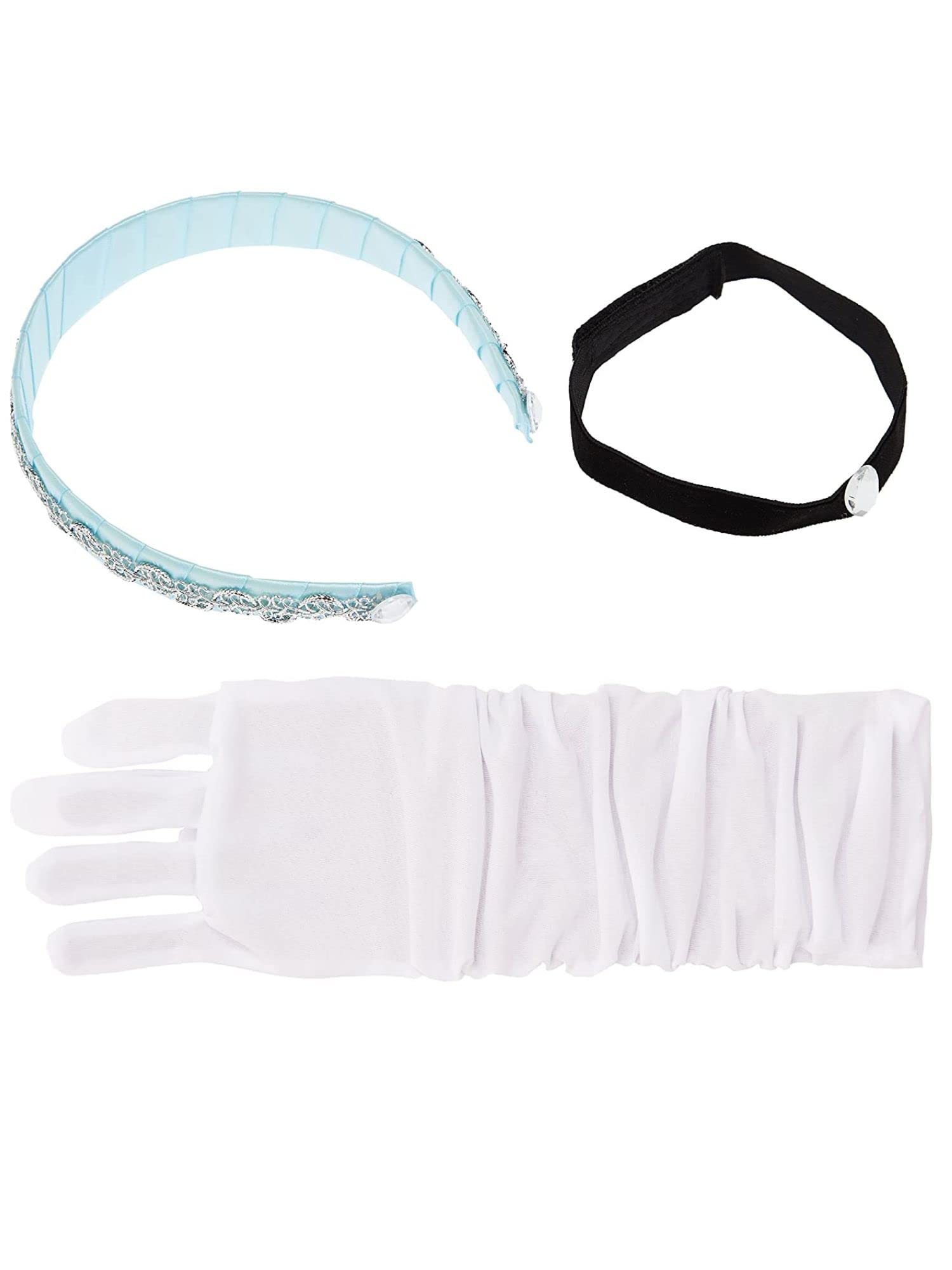 Little Adventures Princess Headband & Glove Set Costume Accesories For Girls - One-Size (3+ Yrs) (Cinderella)