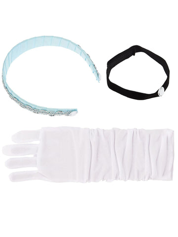 Little Adventures Princess Headband & Glove Set Costume Accesories For Girls - One-Size (3+ Yrs) (Cinderella)