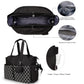 Lmbabter Diaper Bag Tote With Changing Station Upgrade Multi-Function Baby Bag With Adjustable Shoulder Strap Insulated Pockets