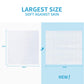 Dry Wipes - Happy Bum Dry Baby Wipes, 100% Cotton Large Baby Wipes, Unscented Cotton Tissues For Sensitive Skin, 600 Count, Baby