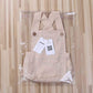 Lopjgh Newborn Baby Summer Romper Unisex Solid Color Button Jumpsuit Sleeveless Backless Overalls Outfits 1Pcs (0-3 Months, Khak