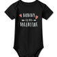 Besserbay Valentine'S Day Baby Short Sleeve Love Bodysuit Mommy Is My Valentine Black Onesie 9-12 Months