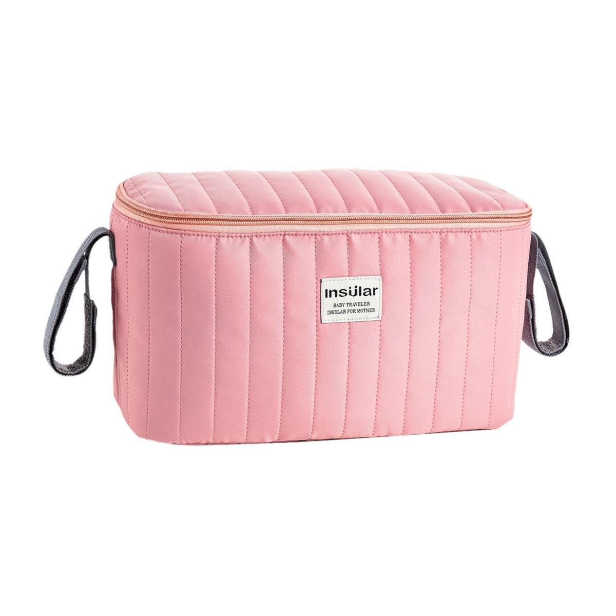 ATORSE Stroller Organizer Fits Most Stroller Mini Diaper Bag for Snacks Nappy Wipe Pink