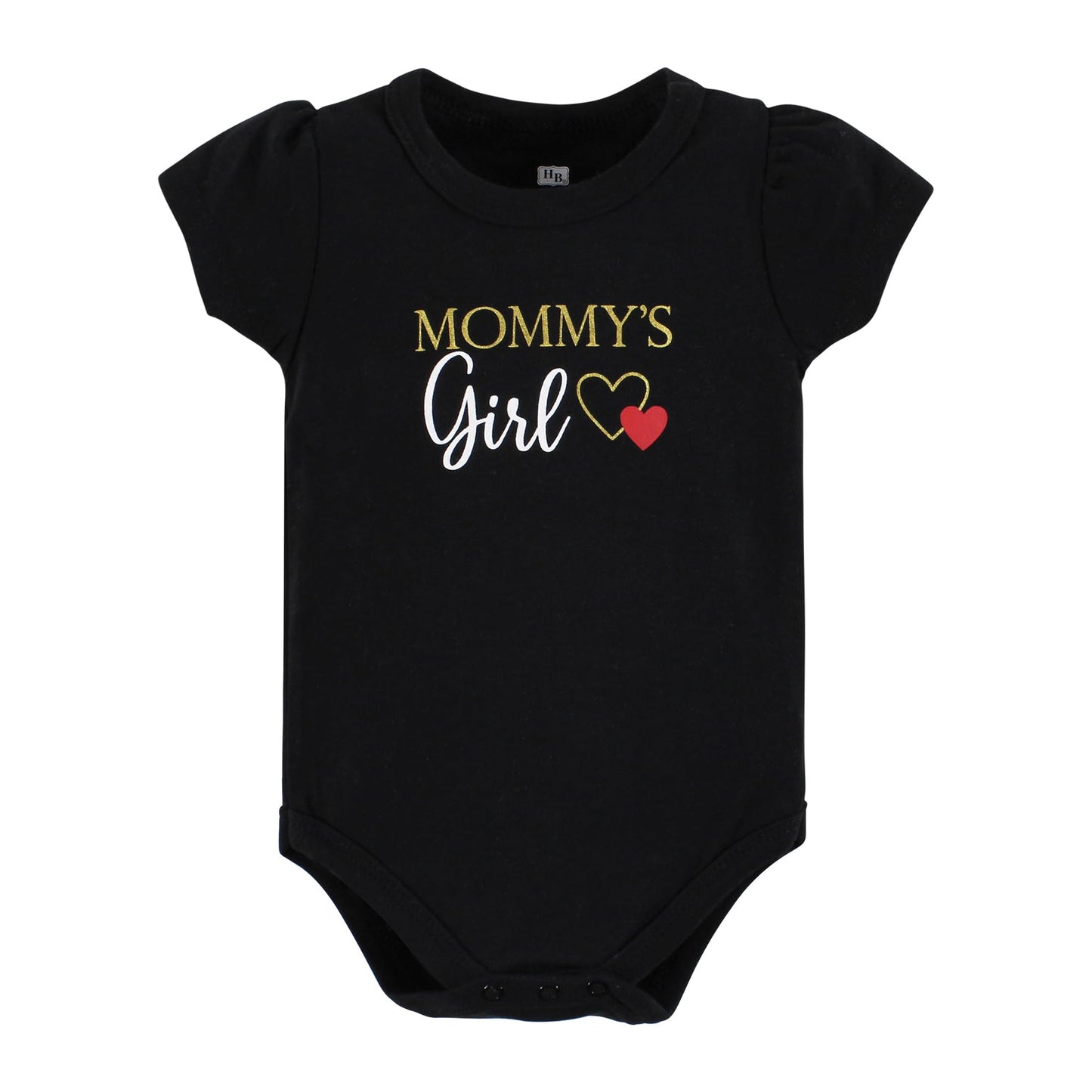 Hudson Baby Unisex Baby Cotton Layette Set, Girl Mommy Red Black, 9-12 Months