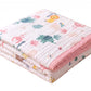 6Layer Muslin Baby Blanket | Soft Cotton Cuddly Blanket for Newborns, Breathable Swaddle Blanket for Babies | Lightweight Infan