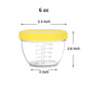 Youngever 18 Sets Baby Food Storage, 6 Ounce Baby Food Containers With Lids, 9 Bright Pink Colors, With Lids Labels