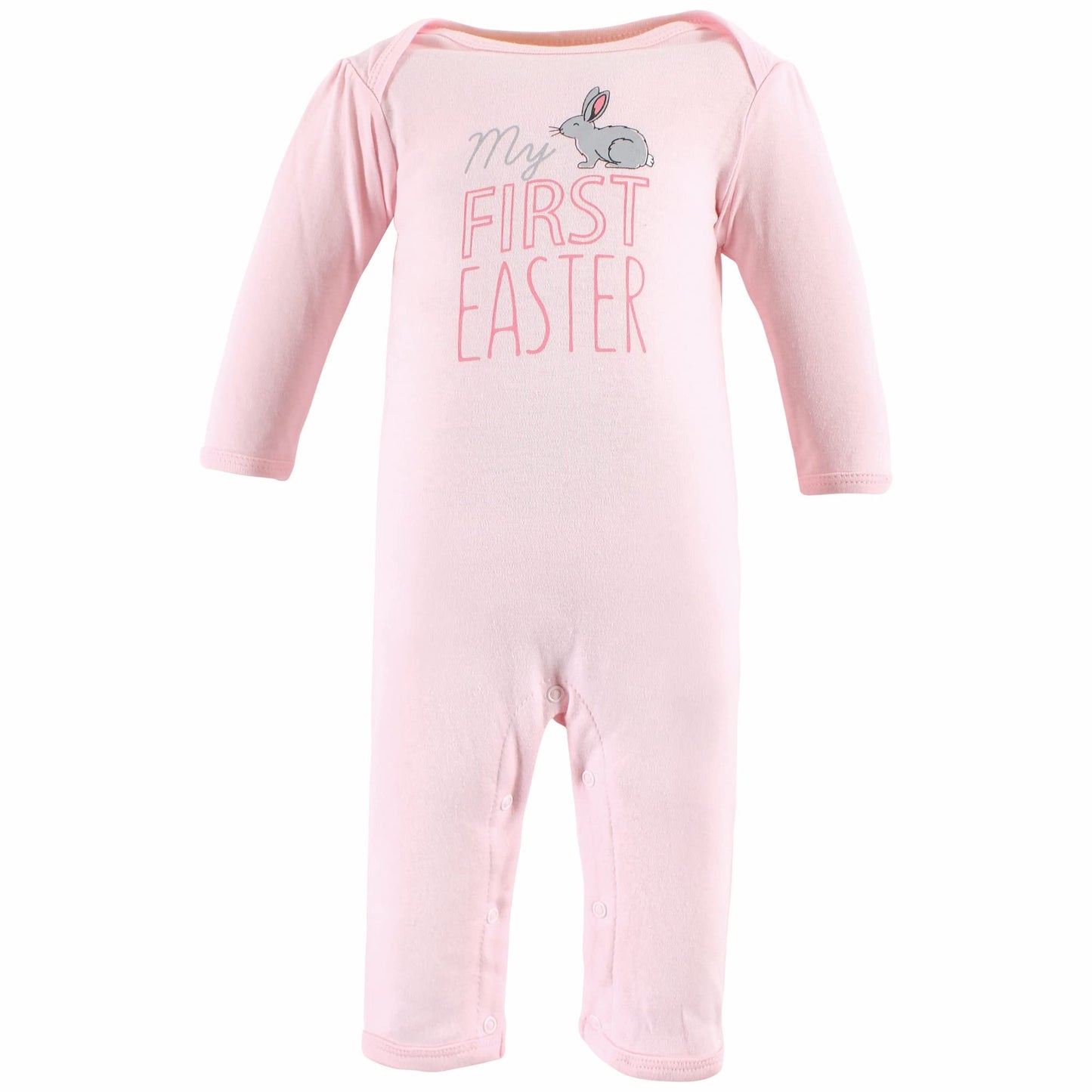 Hudson Baby Unisex Baby Cotton Coveralls, Some Bunny, 6-9 Months