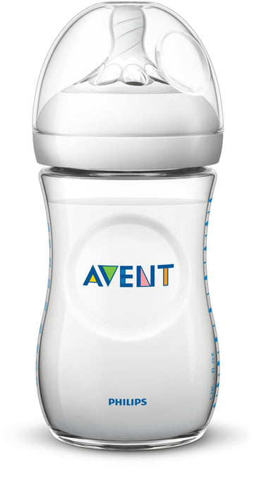 Philips AVENT Natural Baby Bottle, Clear, 9 Oz