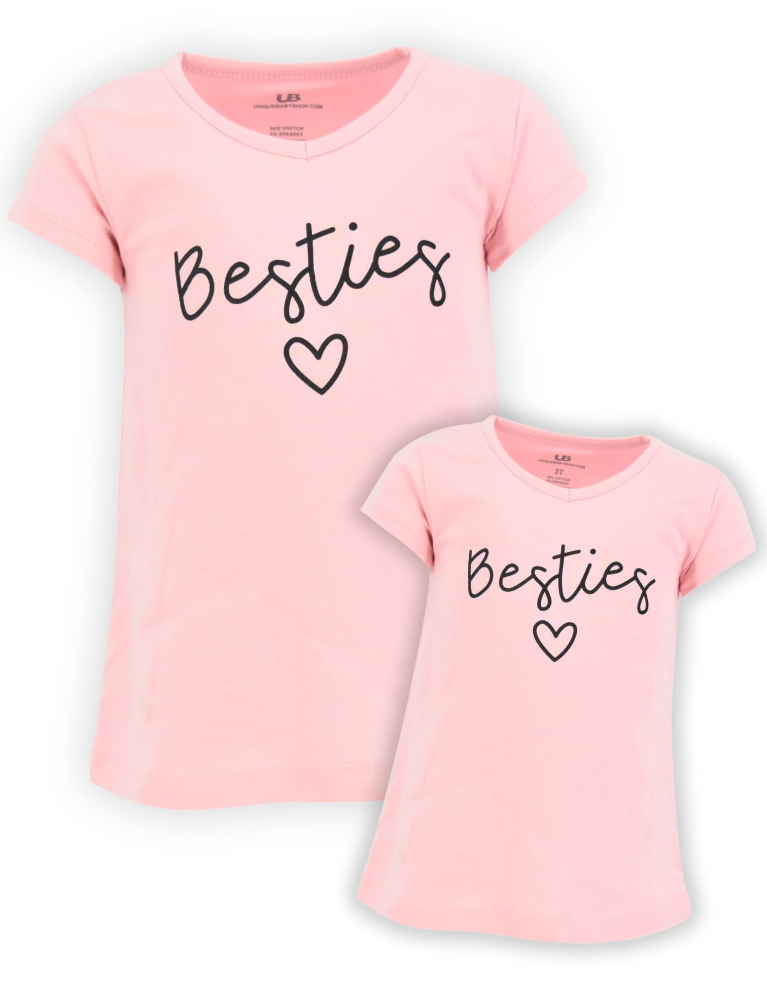 Besties Matching Mommy And Me Outfits Mom Daughter Shirts Mothers Day – Cutebaby WBBAPB07KFPYJLF