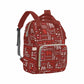 Artsadd Custom Monogram Baby Backpack Gifts For Mom, Personalized Red Hearts Diaper Backpack With Stroller Straps Large Capacity