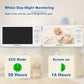 Hellobaby Baby Monitor With Camera And Audio, 6'' World First Ips Screen Baby Camera Monitor No Wifi, 30-Hrs Battery, Eco, Vox,