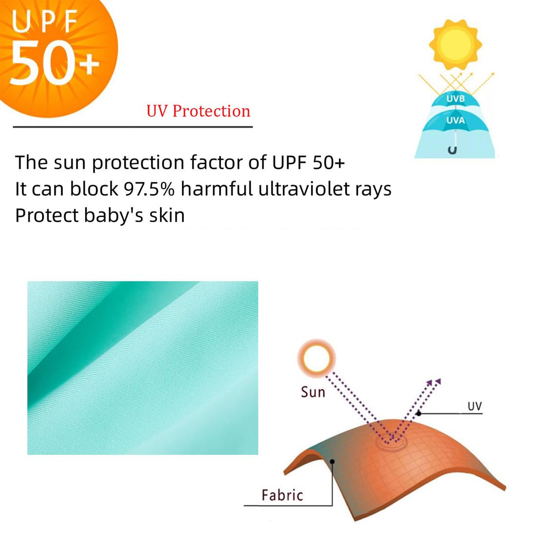 Umelok Baby Girls Swimsuit One Piece Full Zip With Long Sleeve Upf 50+ Sun Protection Sunsuit Pink Green,9M