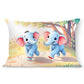 Brizberry Baby Kids Pillow Cushion, For 3 Years To 8 Years, Super Soft Fabric | Animal & Cartoon Prints | 12X18 Inches (Design 2