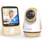 Hellobaby Monitor With Camera And Audio,4' Ips Portable Screen Video Baby Monitor With 26Hrs Battery Life No Wifi,Remote Pan-Ti