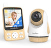 Hellobaby Monitor With Camera And Audio,4' Ips Portable Screen Video Baby Monitor With 26Hrs Battery Life No Wifi,Remote Pan-Ti