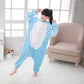 Wafunne Kids Rabbit Costume Cosplay Halloween Easter Animal Onesie For Boys Girls Child Blue Bunny S