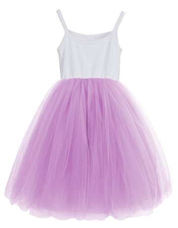 LYXIOF Toddler Tutu Dress Baby Girls Tulle Sleeveless Princess Party Sundress Purple 2 Years