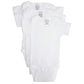 Bambini Cotton White Unisex Short Sleeve Baby Bodysuits 3 Pack Large