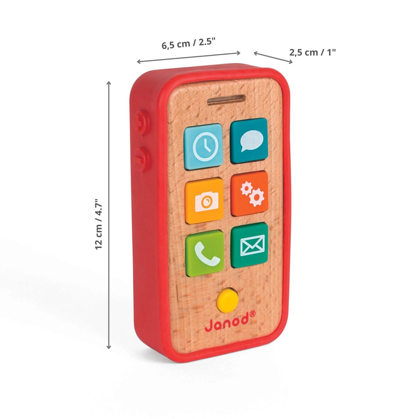 Janod Pretend Play Sound Telephone - Ages 18 Months+ - J05334