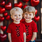Little Boy Valentines Day Shirt Hugs And Kisses Heart Tie Graphic Vday Toddler Kids Xo Xo Heart Tops Size 7 Years