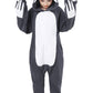 Canasour Kids Sloth Onesie Halloween Cosplay Costume Girls Animal Unisex Outfuit One Piece Hooded Soft Pajamas Grey Party 8-10 Y