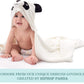 Hiphop Panda Bamboo Hooded Baby Towel - Soft Hooded Bath Towel For Babie, Toddler,Infant, Perfect For Boy And Girl (Panda, 30 X